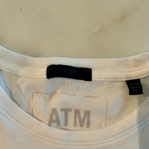 ATM WOMEN'S WHITE SHORT SLEEVE T-SHIRT XL EUC - Picture 6 of 7